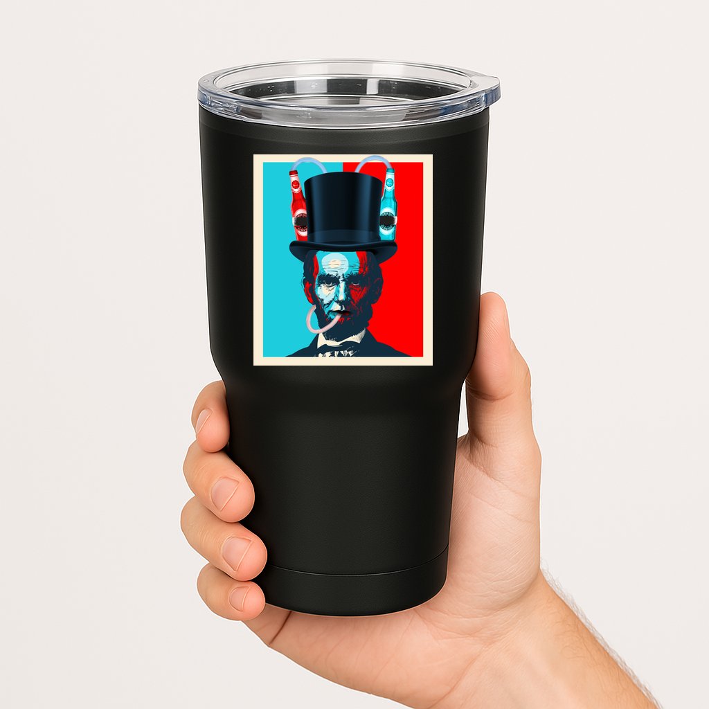 Party With Abe - Abraham Lincoln Drinking Beer Tumbler