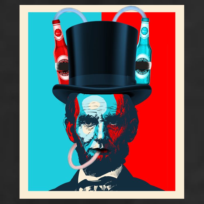 Party With Abe - Abraham Lincoln Drinking Beer Tumbler
