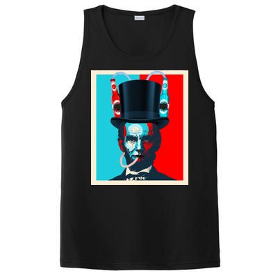 Party With Abe - Abraham Lincoln Drinking Beer PosiCharge Competitor Tank