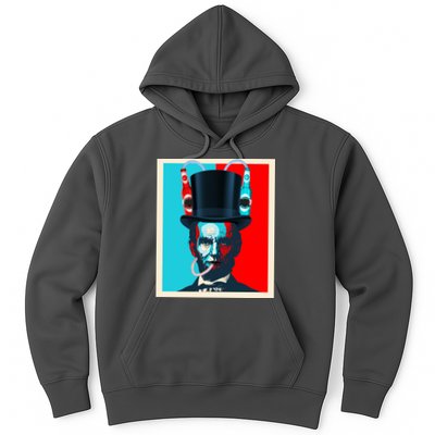 Party With Abe - Abraham Lincoln Drinking Beer Hoodie