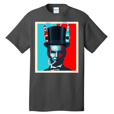 Party With Abe - Abraham Lincoln Drinking Beer Tall T-Shirt