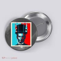Party With Abe - Abraham Lincoln Drinking Beer Button