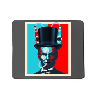 Party With Abe - Abraham Lincoln Drinking Beer Mousepad