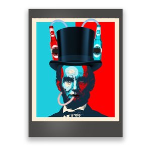 Party With Abe - Abraham Lincoln Drinking Beer Poster