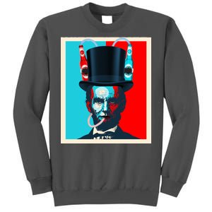 Party With Abe - Abraham Lincoln Drinking Beer Tall Sweatshirt