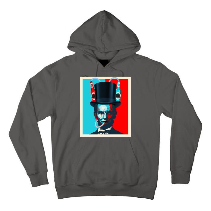 Party With Abe - Abraham Lincoln Drinking Beer Tall Hoodie