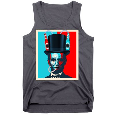 Party With Abe - Abraham Lincoln Drinking Beer Tank Top