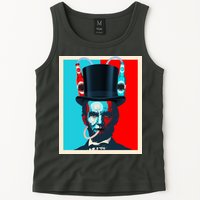 Party With Abe - Abraham Lincoln Drinking Beer Tank Top