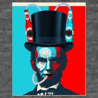 Party With Abe - Abraham Lincoln Drinking Beer Short Acrylic Beanie