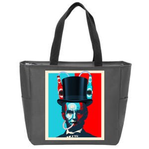 Party With Abe - Abraham Lincoln Drinking Beer Zip Tote Bag