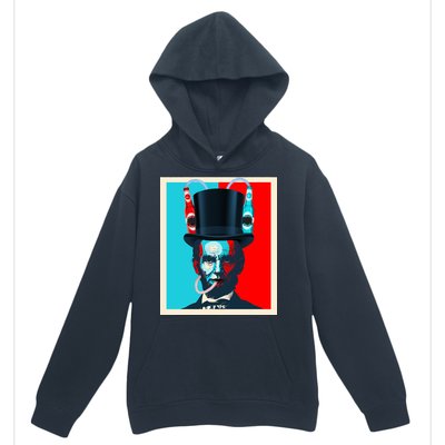 Party With Abe - Abraham Lincoln Drinking Beer Urban Pullover Hoodie