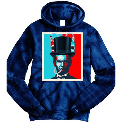 Party With Abe - Abraham Lincoln Drinking Beer Tie Dye Hoodie