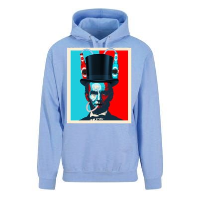 Party With Abe - Abraham Lincoln Drinking Beer Unisex Surf Hoodie