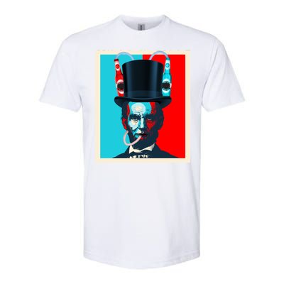 Party With Abe - Abraham Lincoln Drinking Beer Softstyle CVC T-Shirt