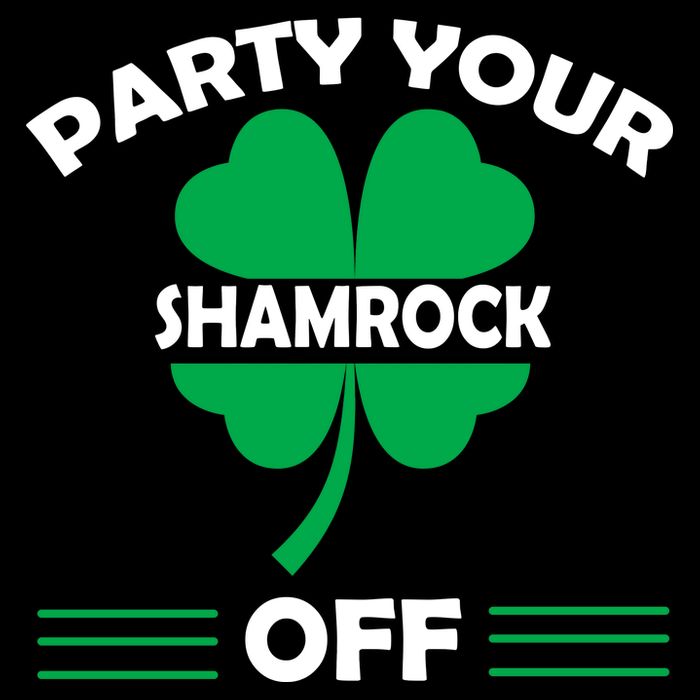 Party Your Shamrock Off Funny Irish 7-Panel Snapback Hat