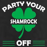 Party Your Shamrock Off Funny Irish Golf Towel