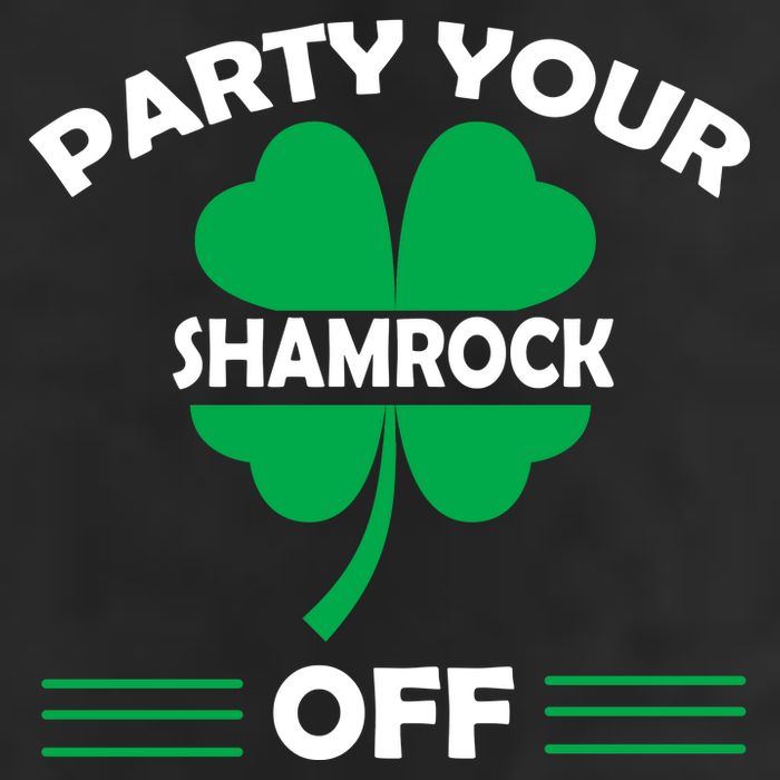 Party Your Shamrock Off Funny Irish Golf Towel