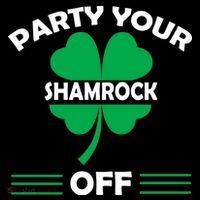Party Your Shamrock Off Funny Irish Visor