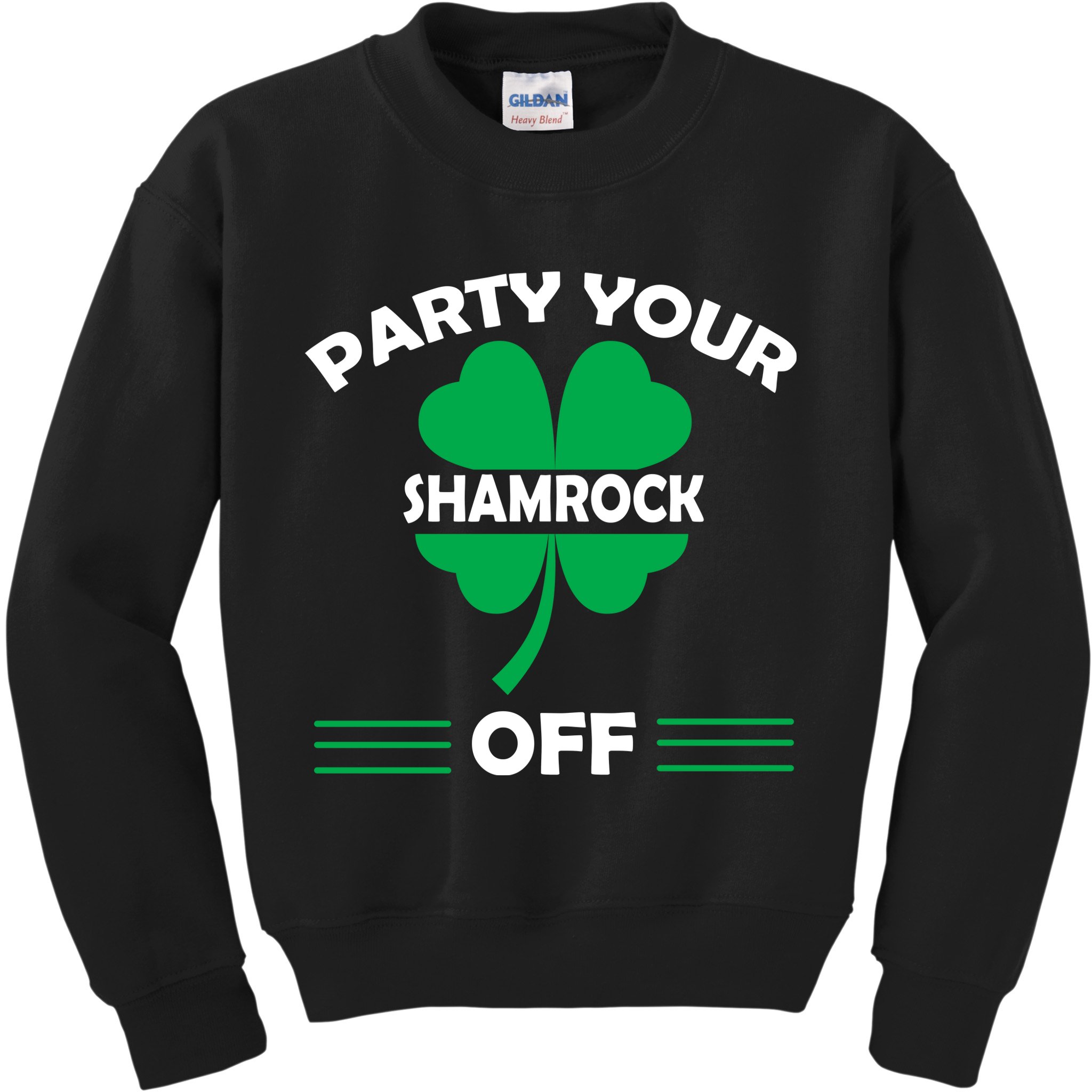 Party Your Shamrock Off Funny Irish Kids Sweatshirt