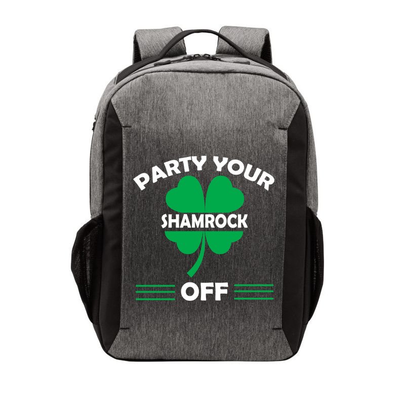 Party Your Shamrock Off Funny Irish Vector Backpack