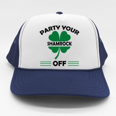 Party Your Shamrock Off Funny Irish Trucker Hat