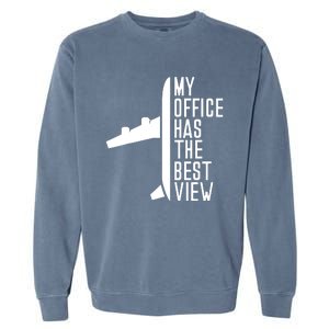 Pilot Airplane Spells Garment-Dyed Sweatshirt