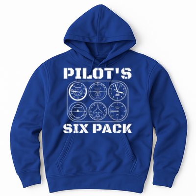 Pilot Aviation Six Pack Gift I Airplane Flying Instrut Gift Hoodie