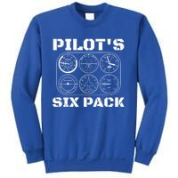 Pilot Aviation Six Pack Gift I Airplane Flying Instrut Gift Sweatshirt