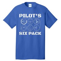 Pilot Aviation Six Pack Gift I Airplane Flying Instrut Gift Tall T-Shirt