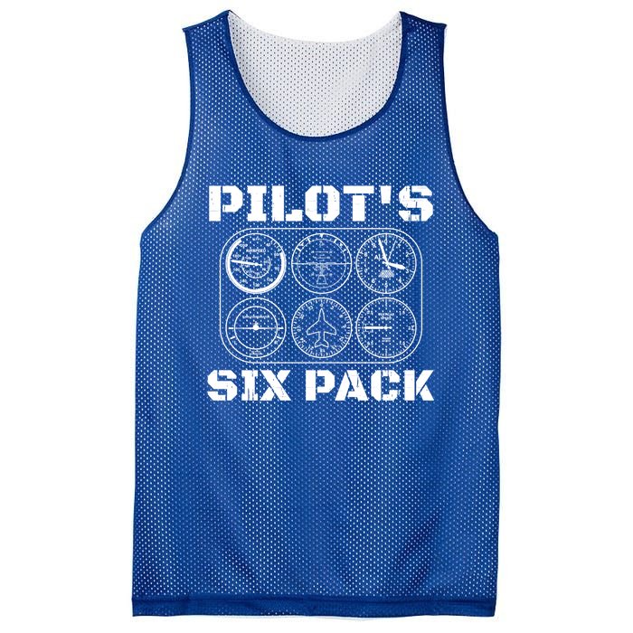 Pilot Aviation Six Pack Gift I Airplane Flying Instrut Gift Mesh Reversible Basketball Jersey Tank