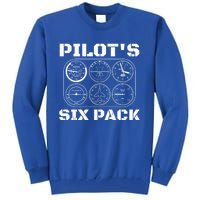 Pilot Aviation Six Pack Gift I Airplane Flying Instrut Gift Tall Sweatshirt