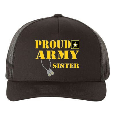 Proud Army Sister Shirts Military Pride Yupoong Adult 5-Panel Trucker Hat