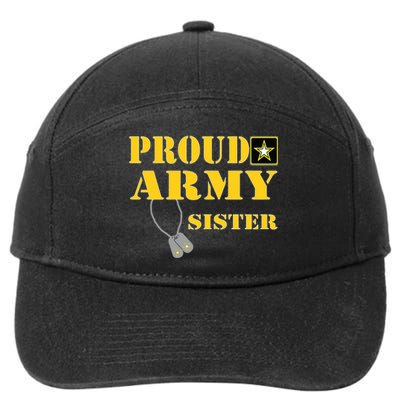 Proud Army Sister Shirts Military Pride 7-Panel Snapback Hat