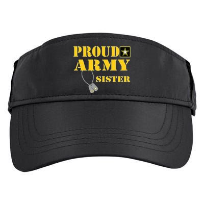 Proud Army Sister Shirts Military Pride Adult Drive Performance Visor