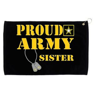 Proud Army Sister Shirts Military Pride Grommeted Golf Towel