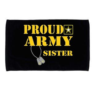 Proud Army Sister Shirts Military Pride Microfiber Hand Towel