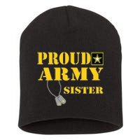 Proud Army Sister Shirts Military Pride Short Acrylic Beanie