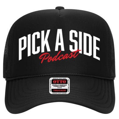 Pick A Side Podcast High Crown Mesh Back Trucker Hat