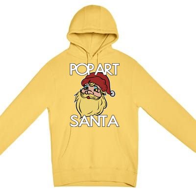 Pop Art Santa Claus Christmas Holiday Retro Advertising Gift Premium Pullover Hoodie