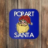 Pop Art Santa Claus Christmas Holiday Retro Advertising Gift Coaster