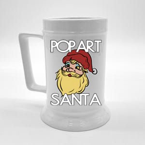 Pop Art Santa Claus Christmas Holiday Retro Advertising Gift Beer Stein