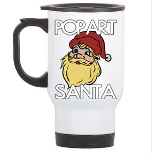 Pop Art Santa Claus Christmas Holiday Retro Advertising Gift Stainless Steel Travel Mug