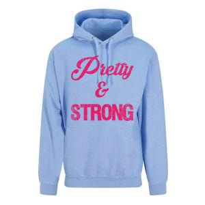 Pretty And Strong Workout Gym Gift Unisex Surf Hoodie