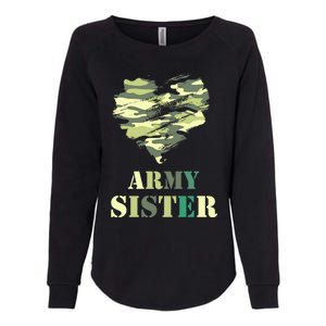 Proud Army Sister Funny Giftgreat Gift Camouflage Funny Gift Army Sister Tee Gif Womens California Wash Sweatshirt