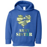 Proud Army Sister Funny Giftgreat Gift Camouflage Funny Gift Army Sister Tee Gif Toddler Hoodie