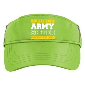 Proud Army Sister Gift My Brother My Hero Cute Gift Adult Drive Performance Visor