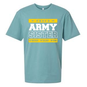 Proud Army Sister Gift My Brother My Hero Cute Gift Sueded Cloud Jersey T-Shirt