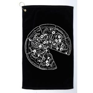 Pizza And Slice  Dad And Baby Matching Platinum Collection Golf Towel