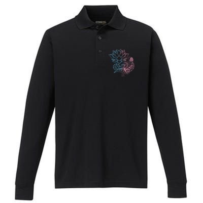 Prana Art Spiritual Yoga Dala Bohemian Lotus Flower Gift Performance Long Sleeve Polo