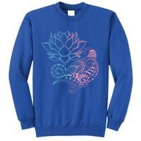 Prana Art Spiritual Yoga Dala Bohemian Lotus Flower Gift Sweatshirt